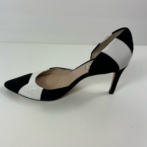 LK Bennet Black and White Leather Heels - Picture 7 of 15